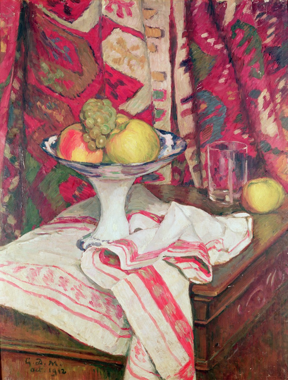 Asetelma hedelmäkulholla, 1912 (öljy) tekijältä George Daniel de Monfreid