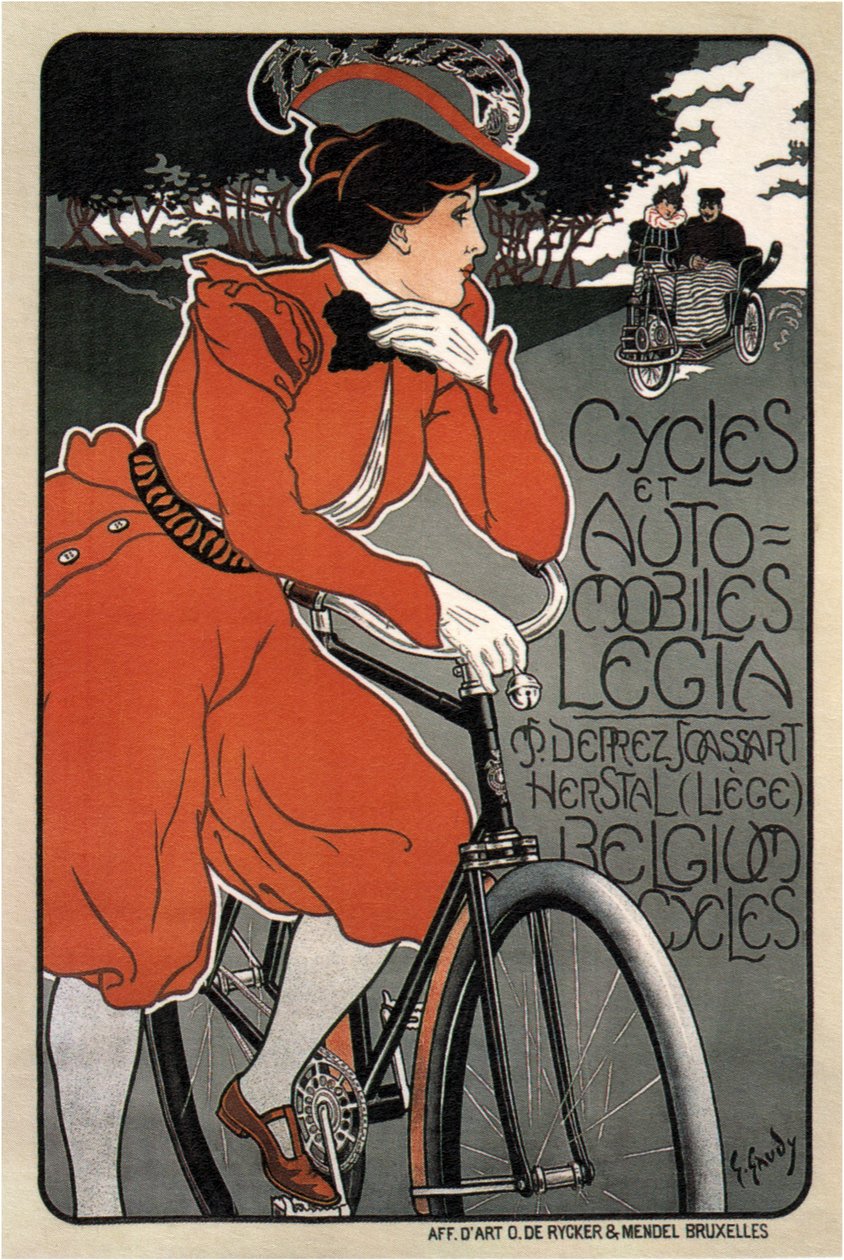 Pyörät Automobiles Legia, 1898 tekijältä Georges Gaudy