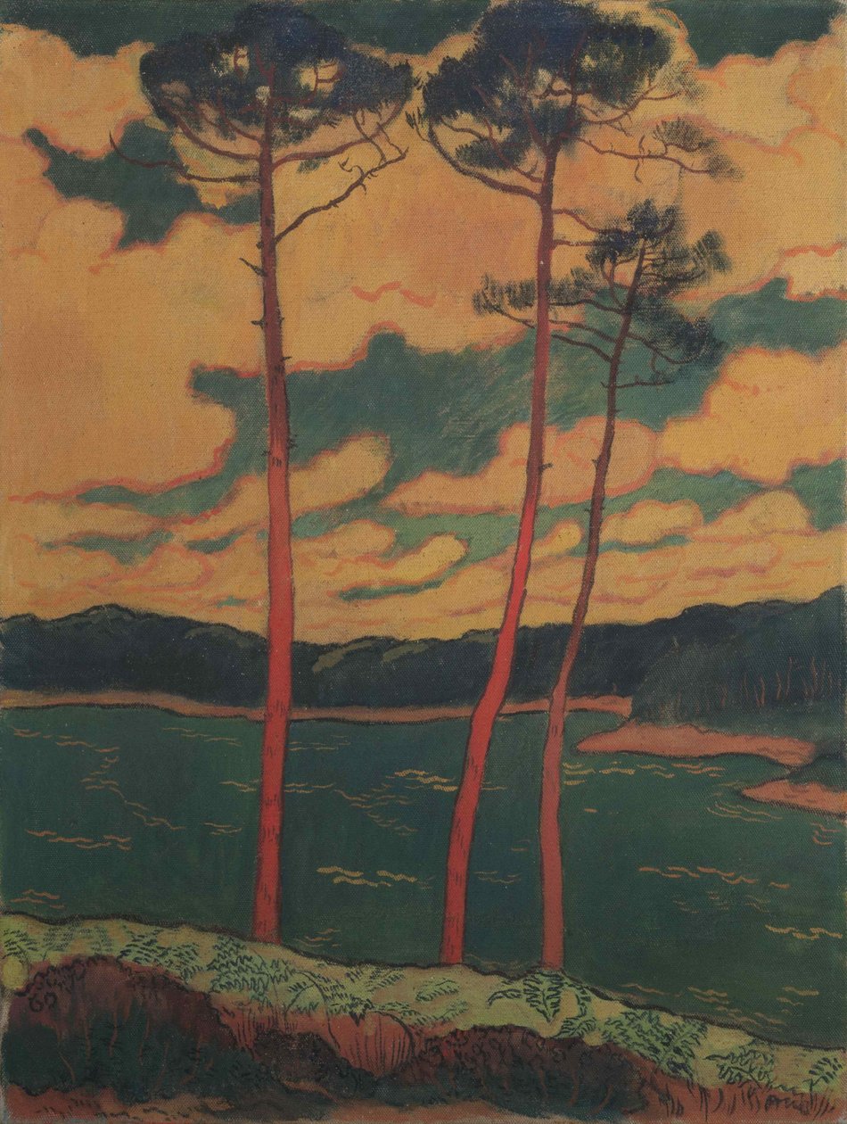 Punaiset männyt, 1888. tekijältä Georges Lacombe