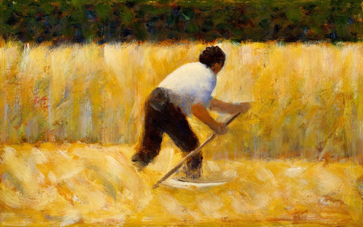 Ruohonleikkuri, 1881-82. tekijältä Georges Pierre Seurat