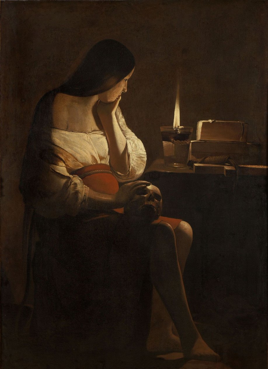 Katuva Maria Magdaleena tekijältä Georges de La Tour