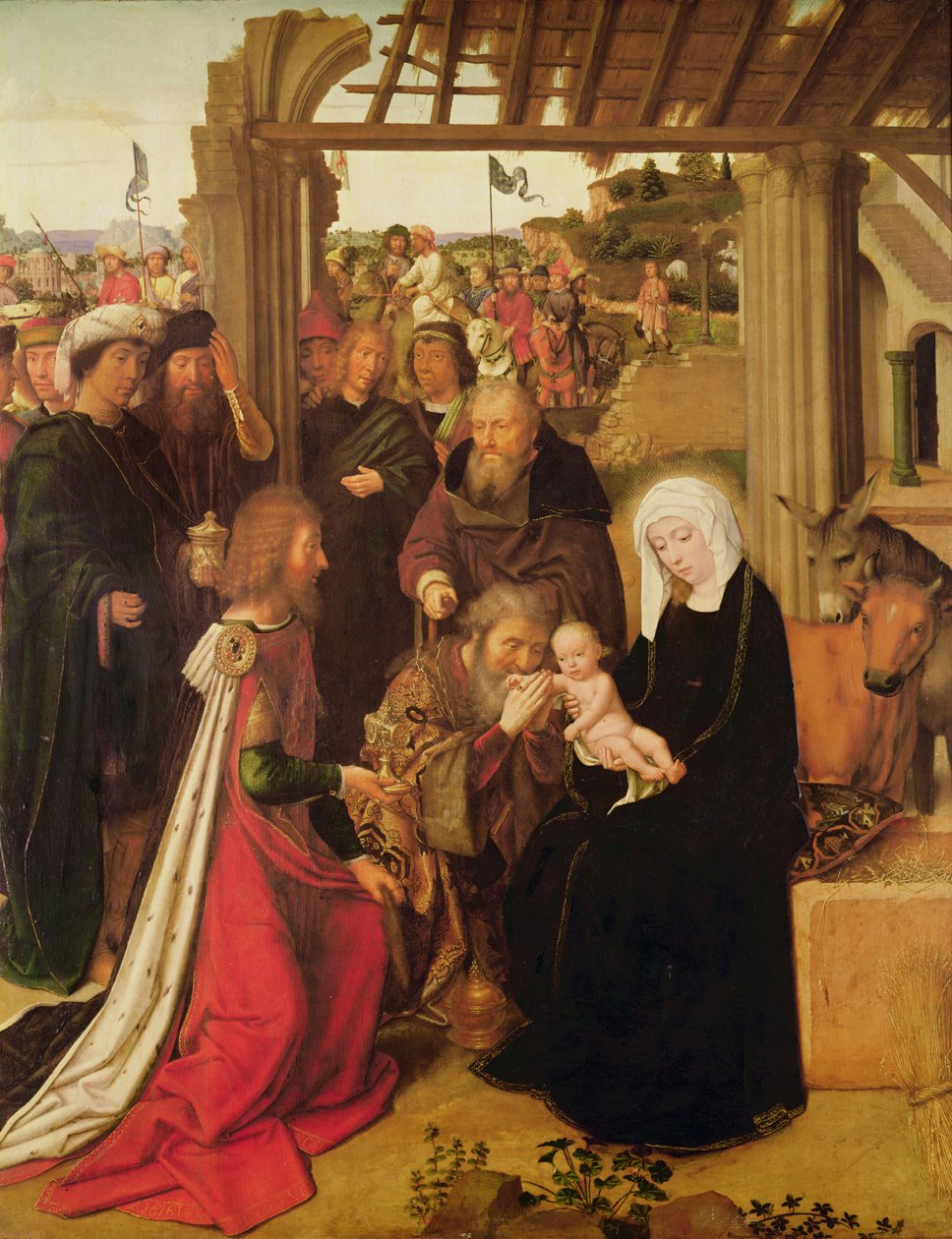 Maagien palvominen (öljy tammipaneelille) tekijältä Gerard David