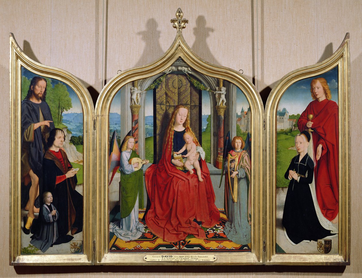 Sedano-perheen triptyykki, n. 1495-1498 tekijältä Gerard David