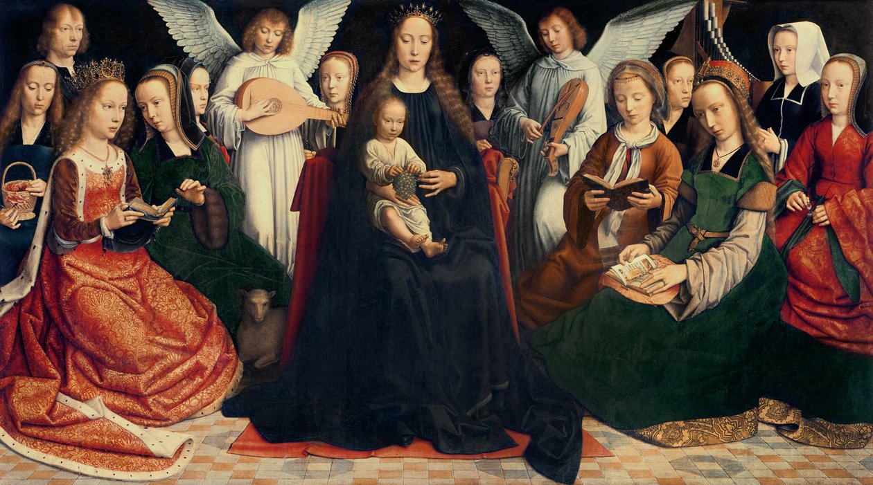 Neitsyt ja lapsi pyhien kanssa, n. 1509 (katso lisätietoja numerosta 281594) tekijältä Gerard David
