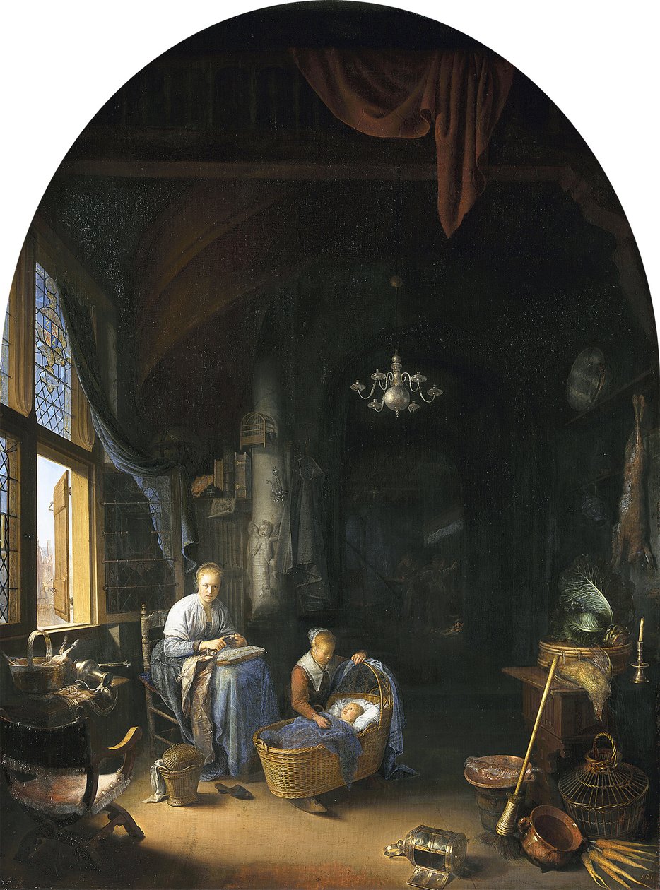 Nuori äiti tekijältä Gerrit Dou