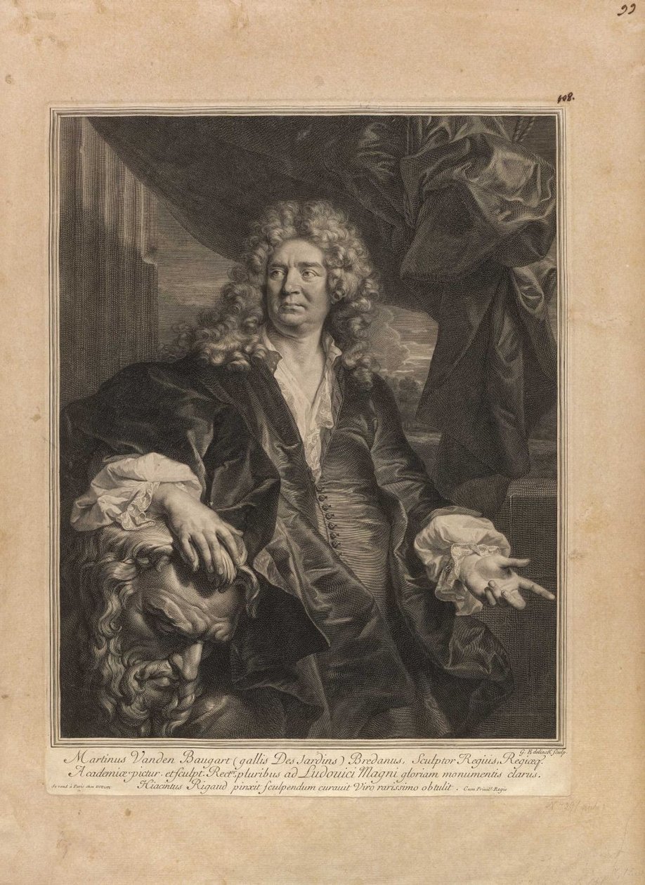 Martinus Vanden Baugart [Martinus Vanden Baugart gallis Des Jardins Bredanus, Sculptor Regius]. tekijältä Gérard Edelinck