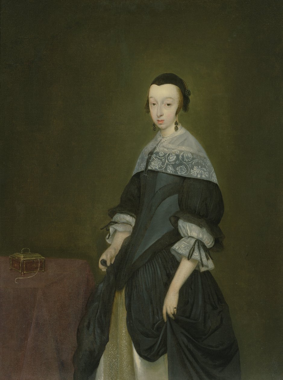 Naisen muotokuva, n. 1667-1668 (katso pari numerosta 64507) tekijältä Gerard ter Borch