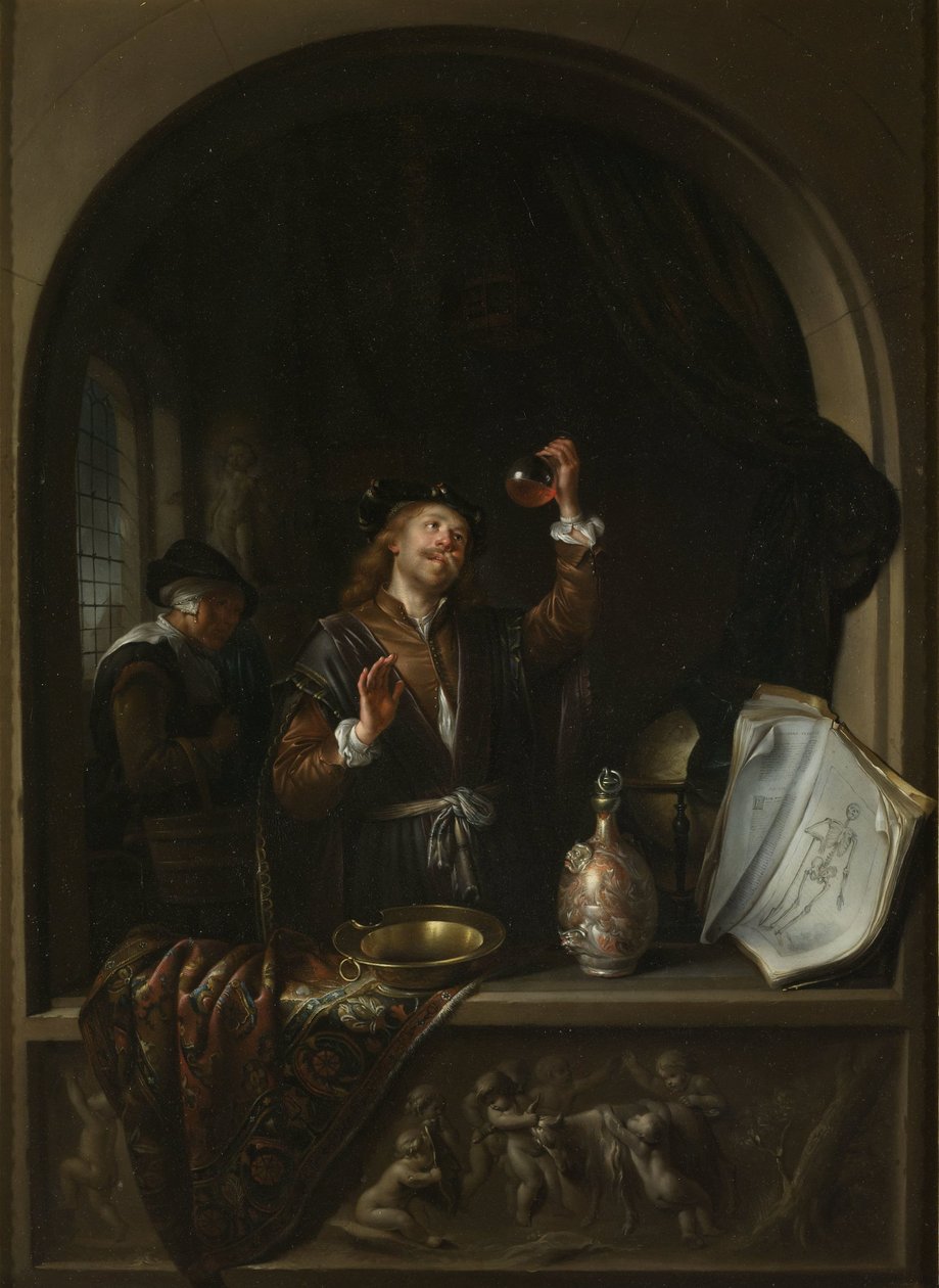 Lääkäri tekijältä Gerard Dou (copy after)