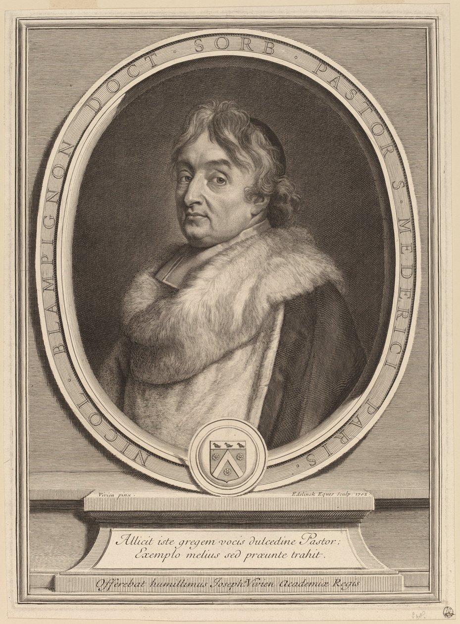 Nicolas de Blampignon tekijältä Gerard Edelinck after Joseph Vivien