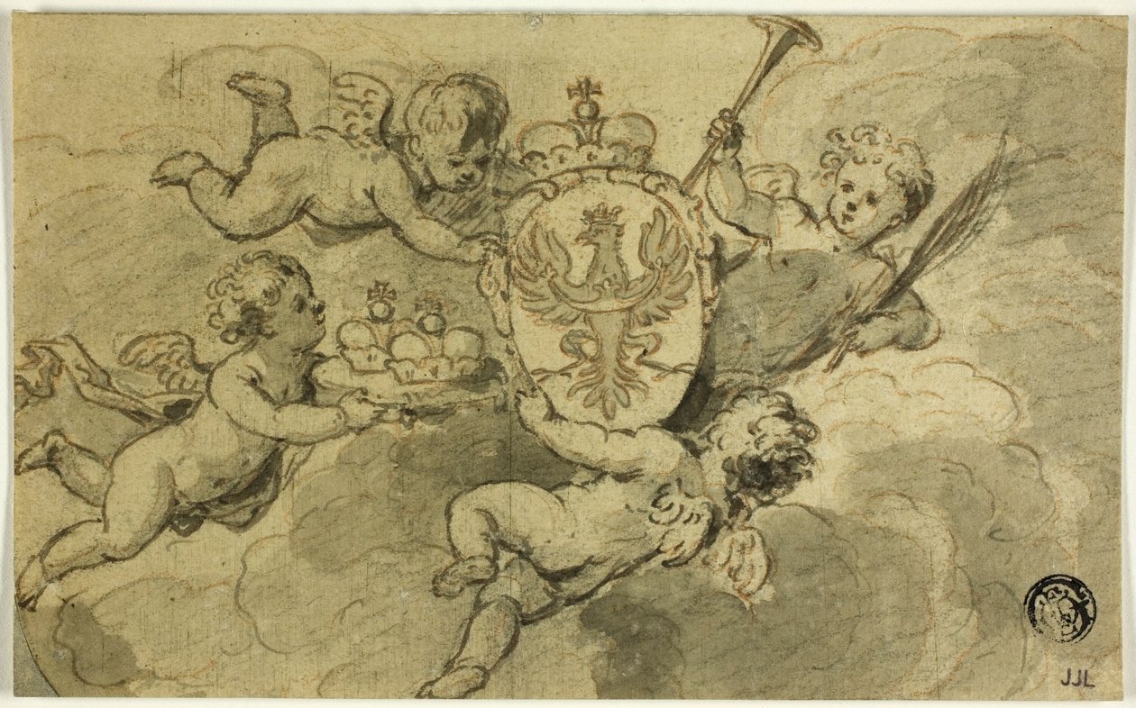 Putti ja vaakuna tekijältä Gerard de Lairesse