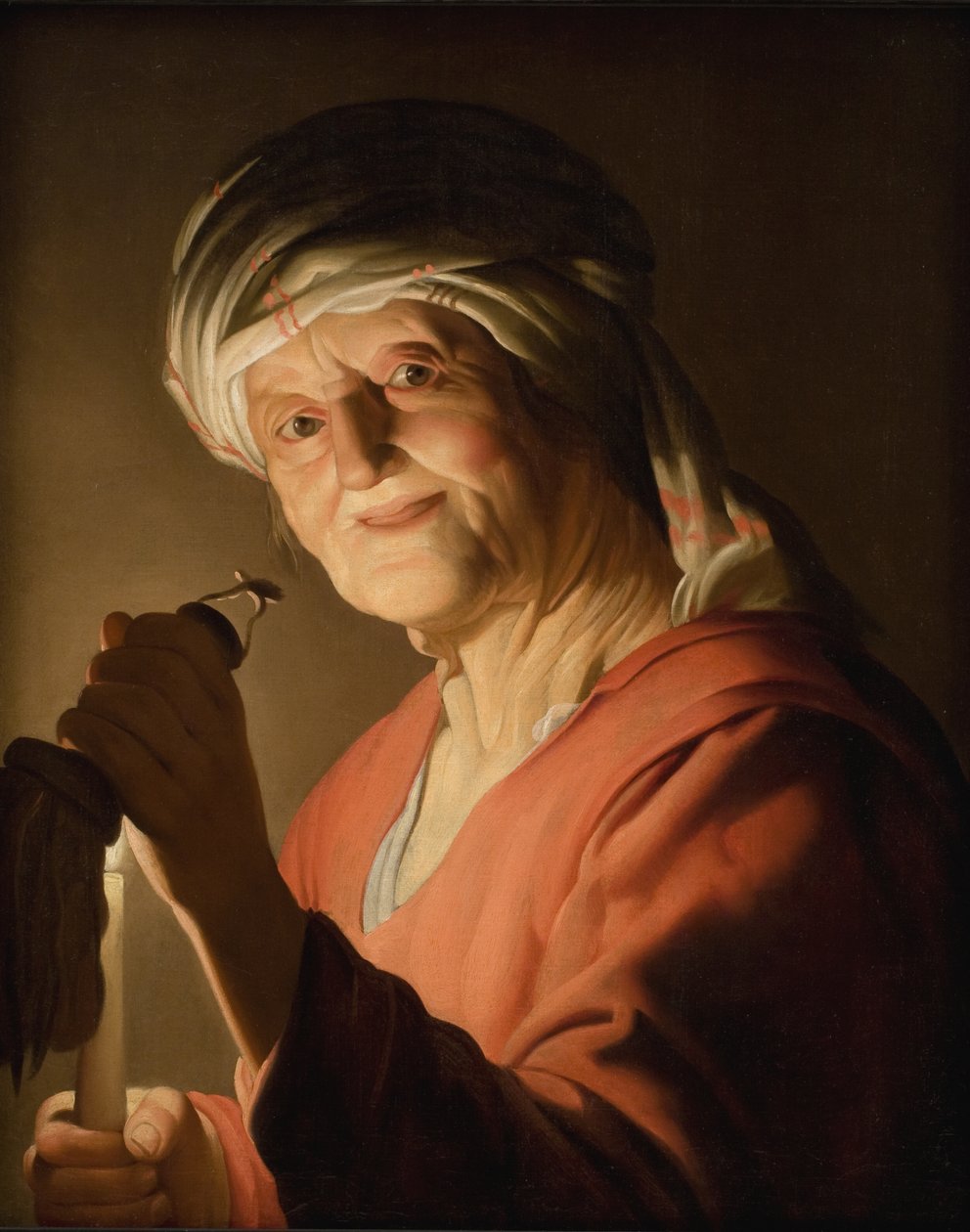 Vanha nainen tekijältä Gerard van Honthorst