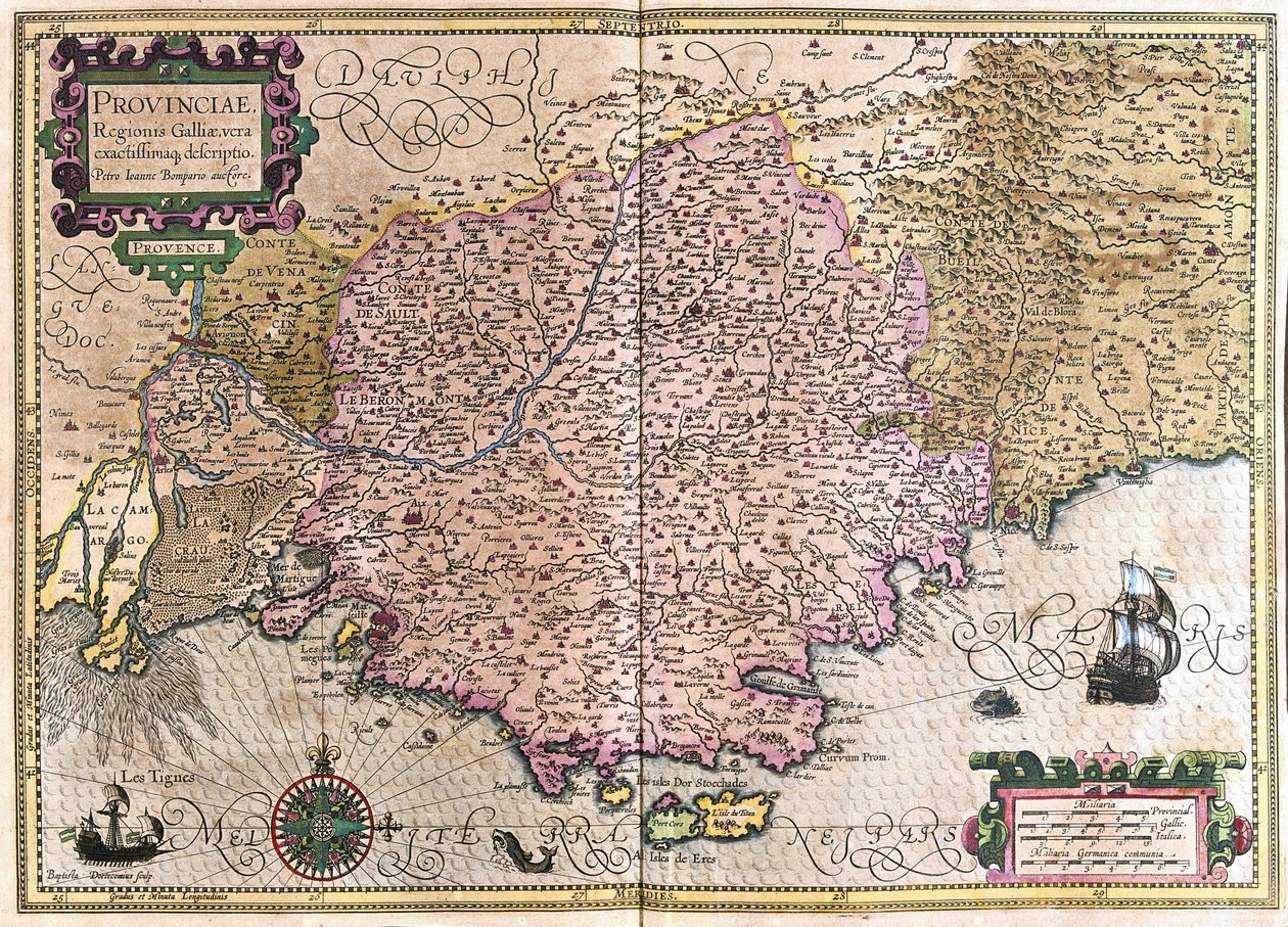 Ranska (kaiverrus tekijältä Gerardus Mercator