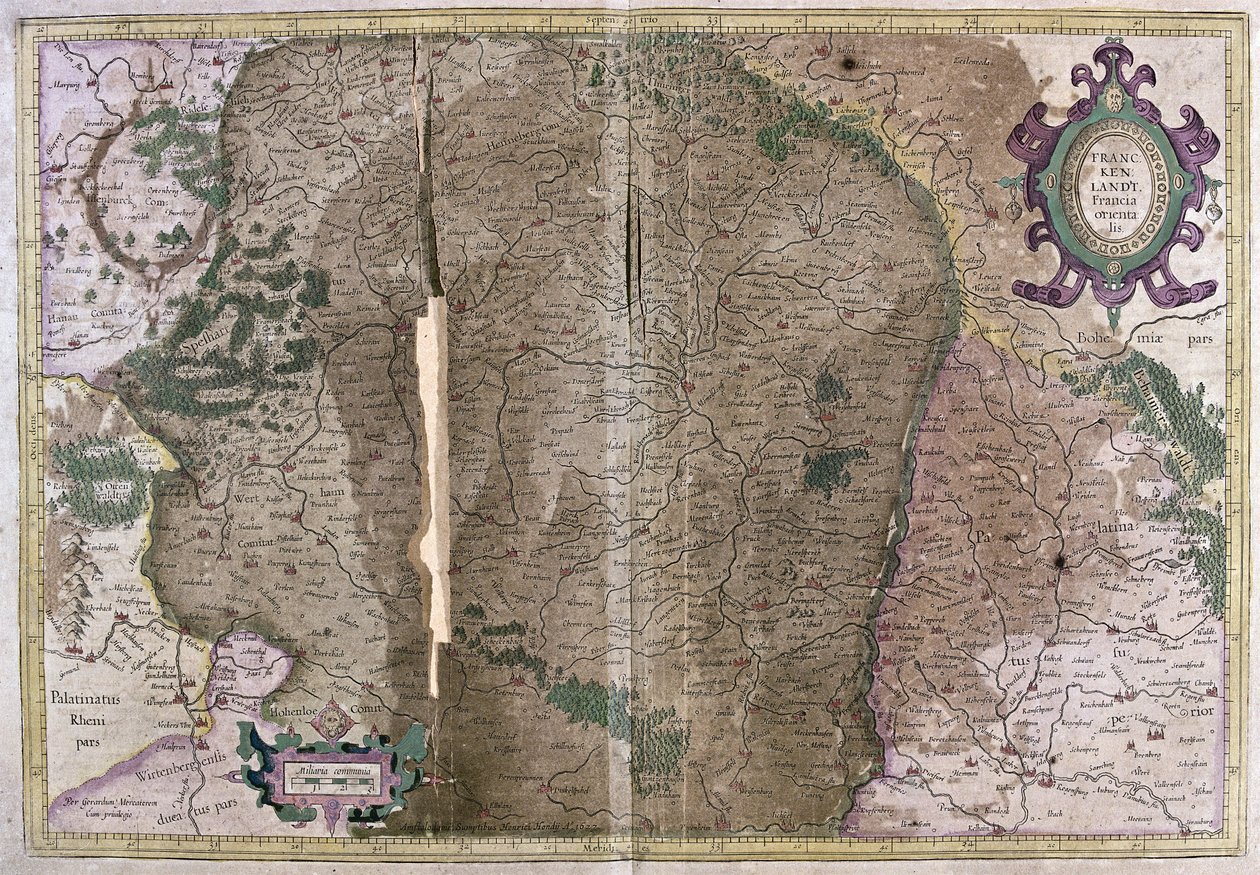 Ranska (kaiverrus tekijältä Gerardus Mercator