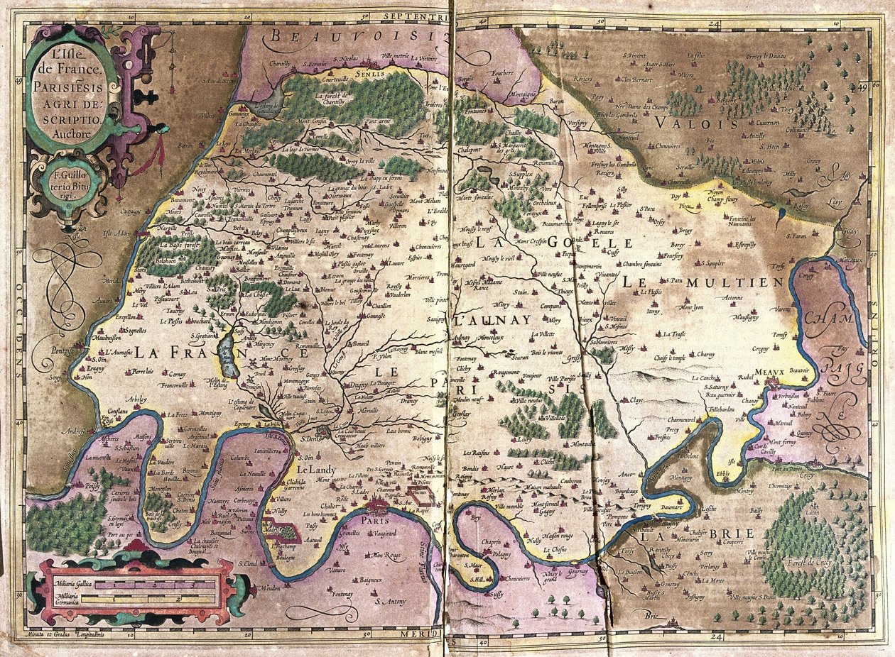 Ile-de-France, Pohjois-Ranska tekijältä Gerardus Mercator