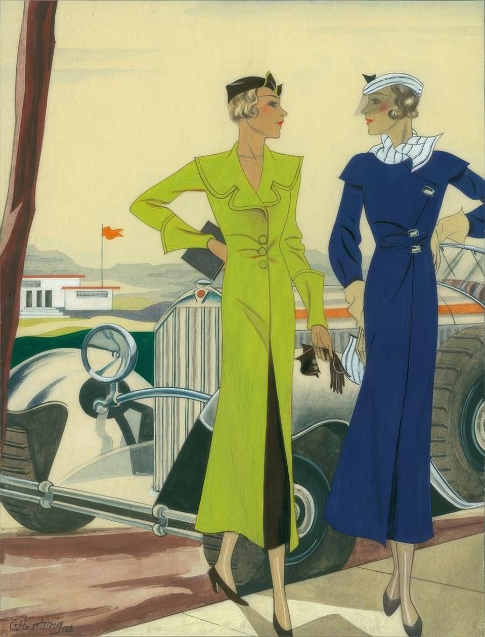 Damenmode 1932 / Automäntel / Gerd Hartung tekijältä Gerd Hartung