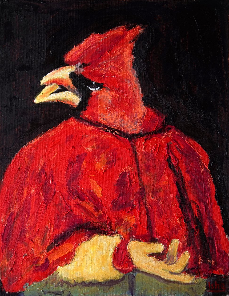 El Cardinal, 2020 (öljy kankaalle) tekijältä Gerhardt Isringhaus