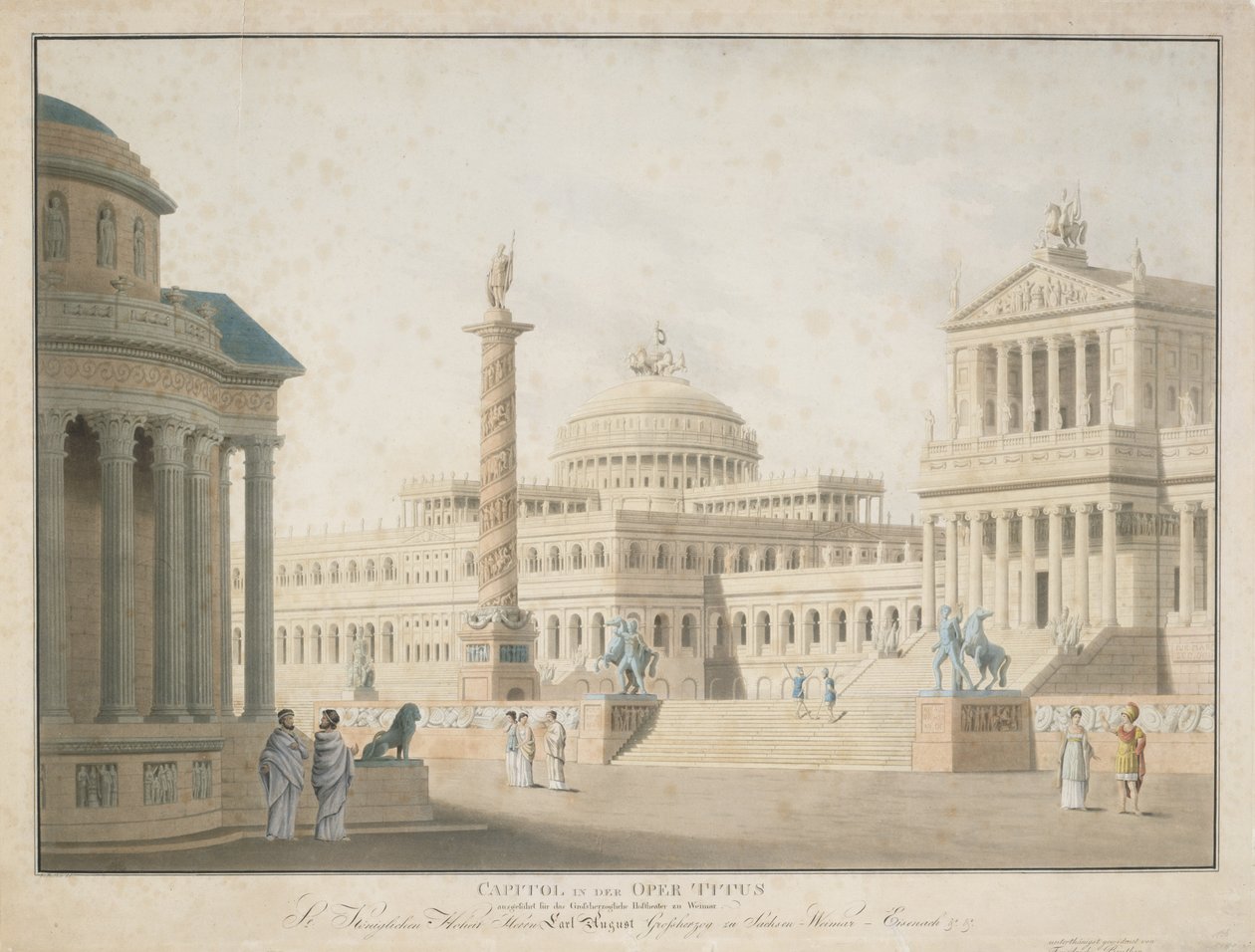 Capitol, Beutherin suunnittelema La clemenza di Tito, 1815 tekijältä German School