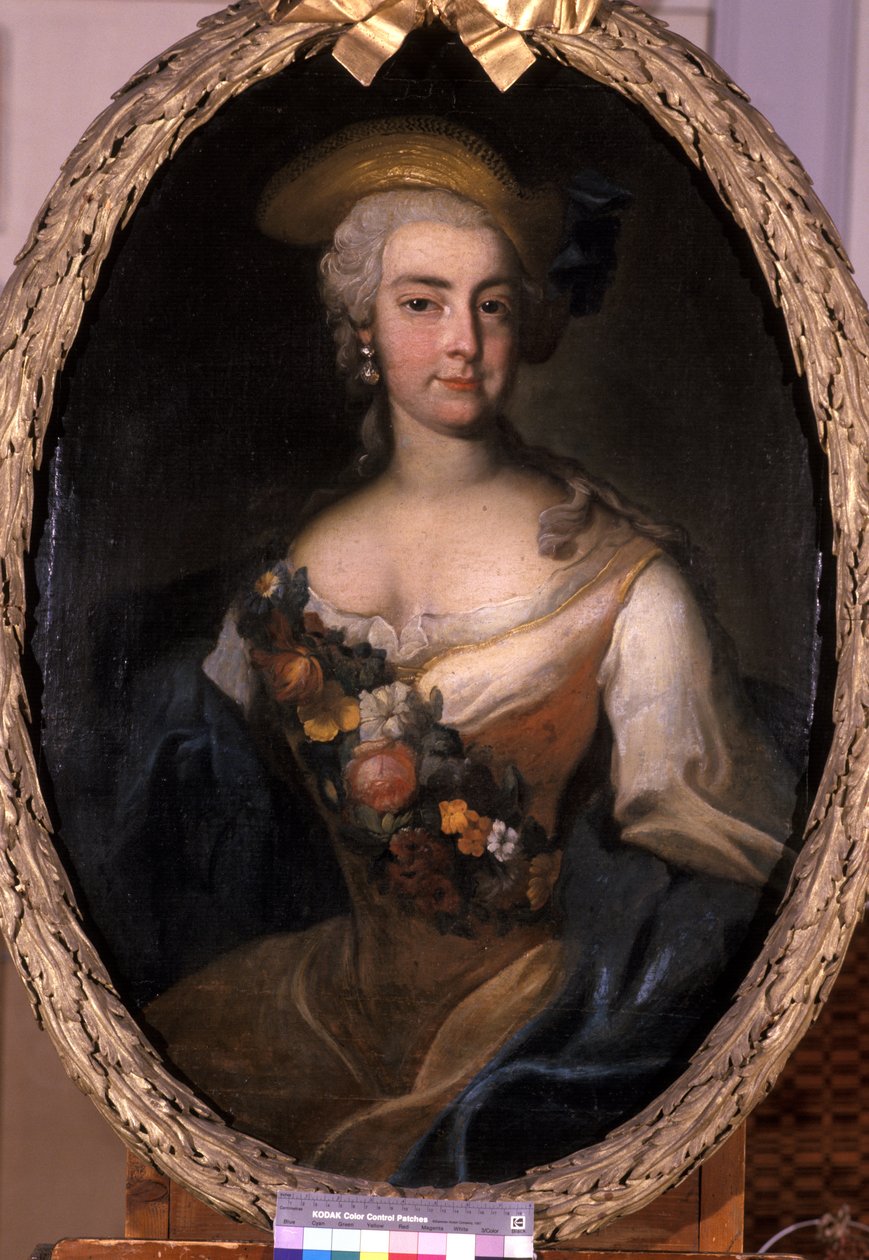 Hessenin prinsessa Marien muotokuva, n. 1750 tekijältä German School