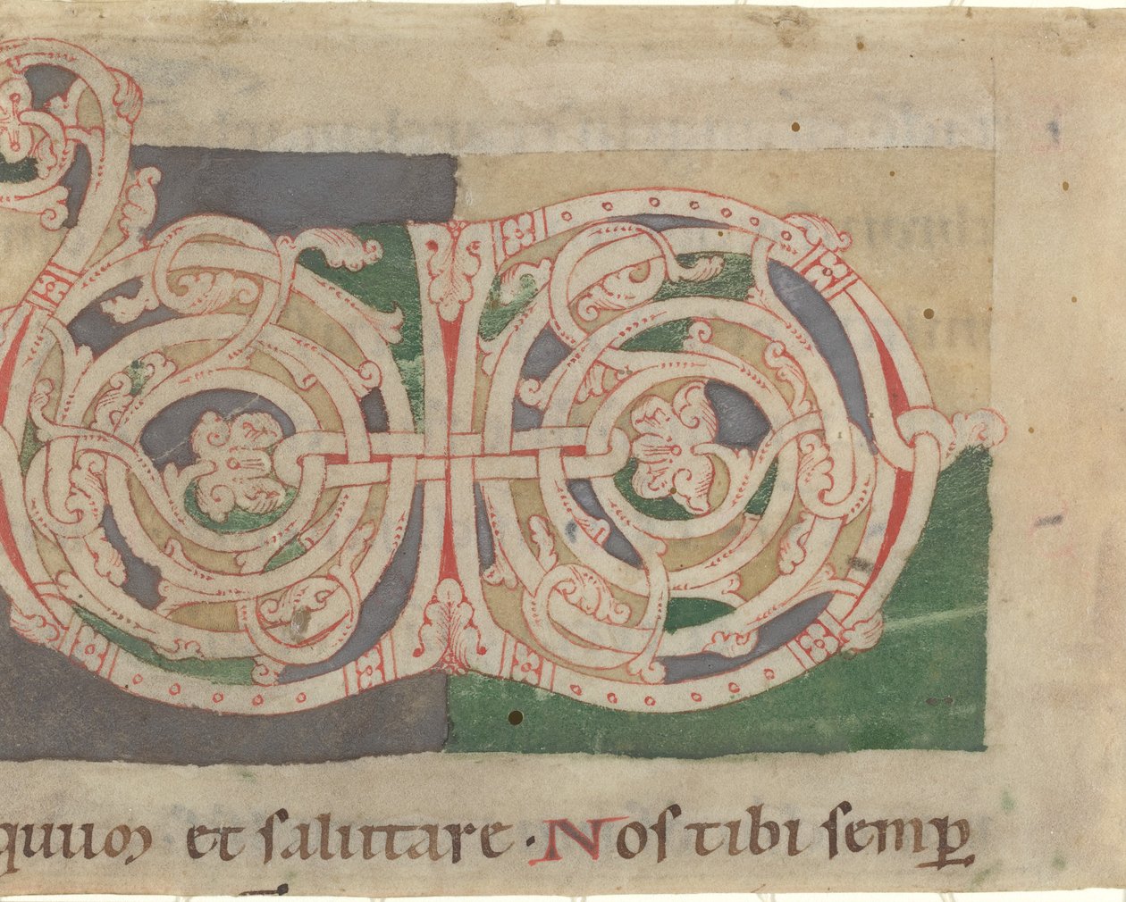 Alkukirjaimet V ja D tekijältä German 12th Century