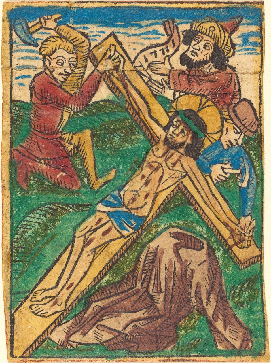 Kristus ristiin naulittu tekijältä German 15th Century