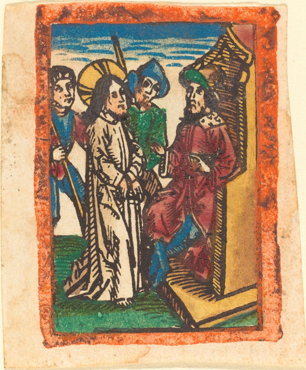 Kristus Pilatuksen edessä tekijältä German 15th Century