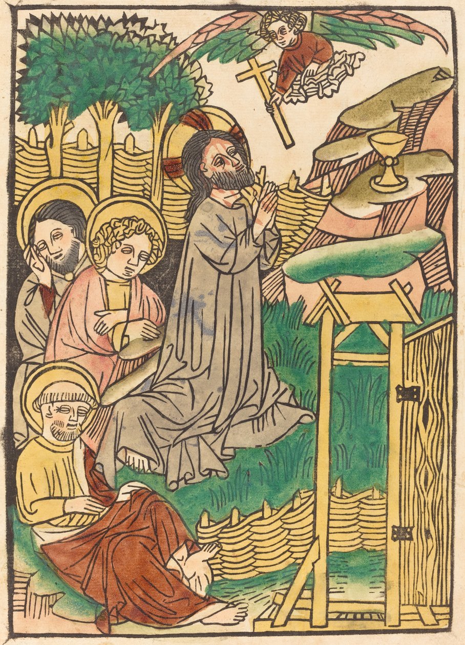 Kristus Öljymäellä tekijältä German 15th Century
