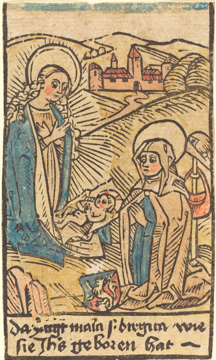 Madonna ja Pyhä Birgitta tekijältä German 15th Century