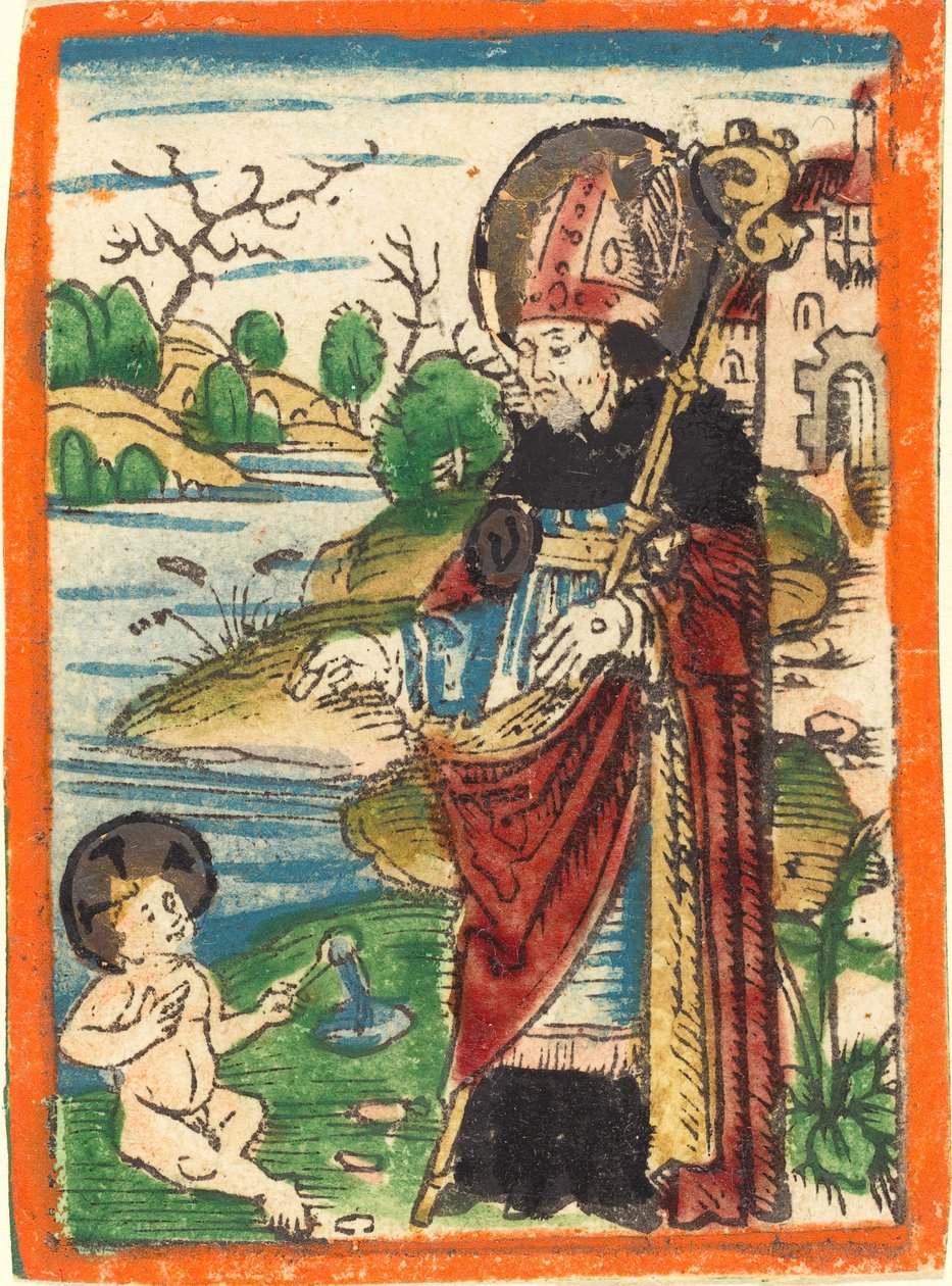 Pyhä Augustinus tekijältä German 15th Century