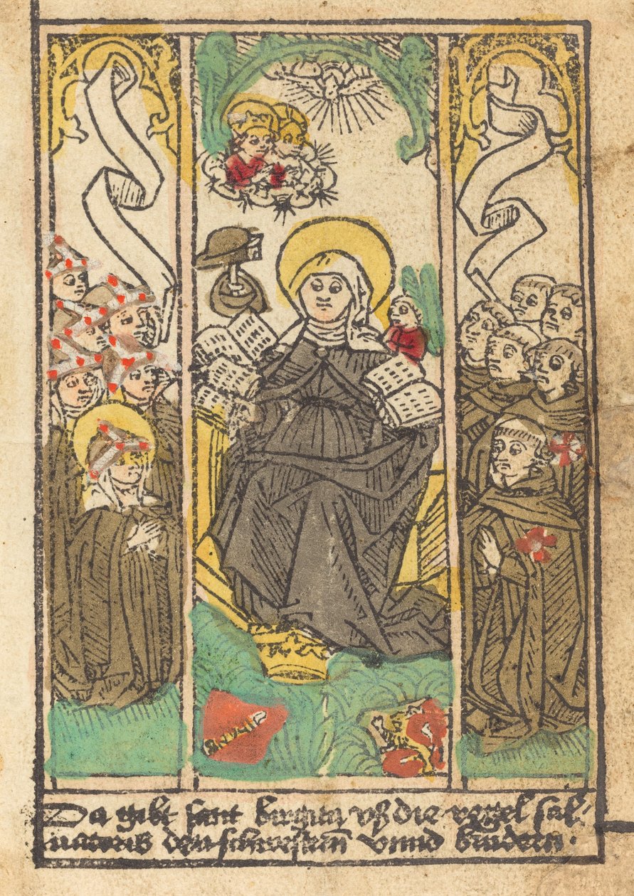 Pyhä Birgitta tekijältä German 15th Century