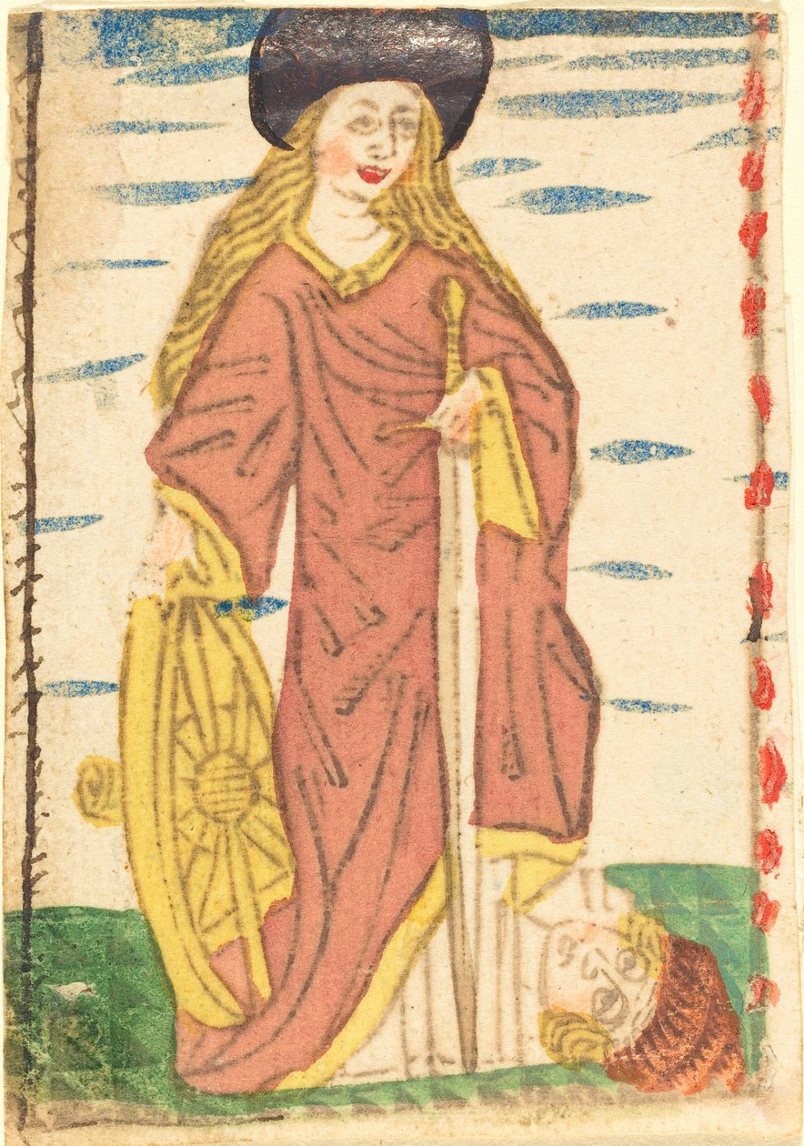 Pyhä Katariina Aleksandrialainen tekijältä German 15th Century