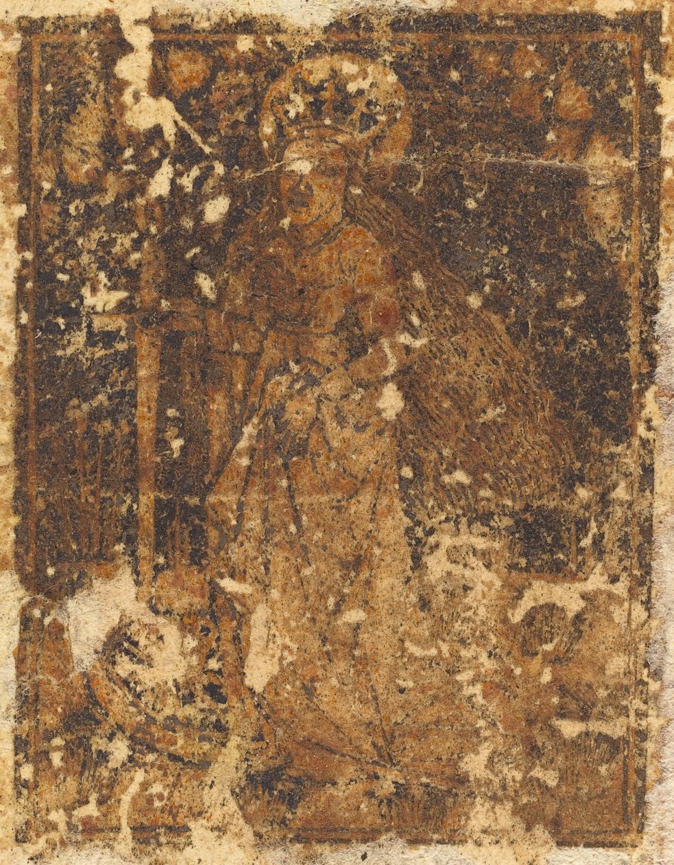 Pyhä Katariina [verso] tekijältä German 15th Century