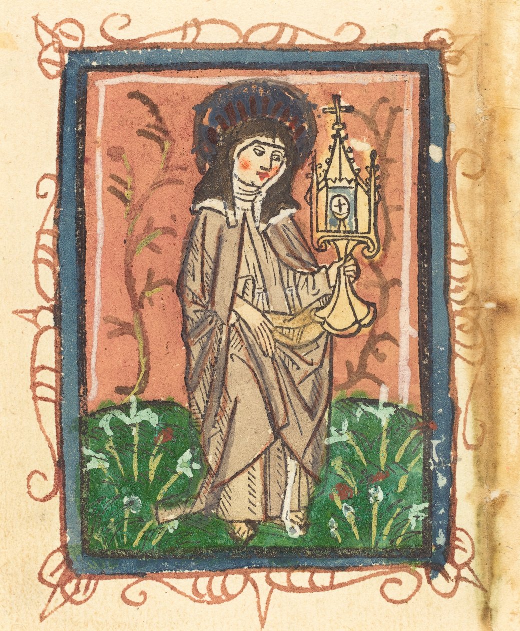 Pyhä Clara Assisilainen tekijältä German 15th Century