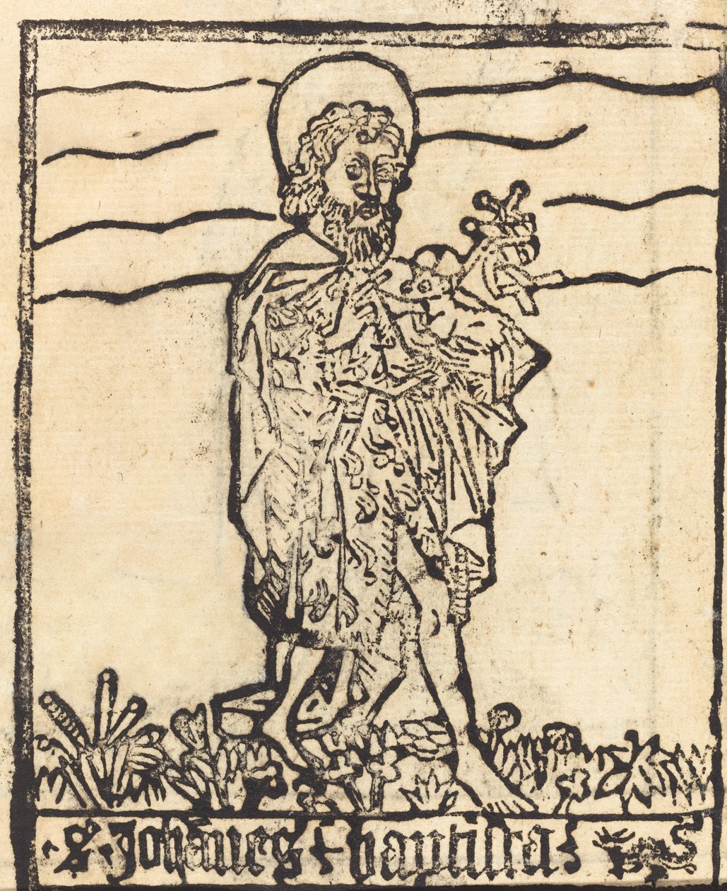 Pyhä Johannes Kastaja [recto] tekijältä German 15th Century