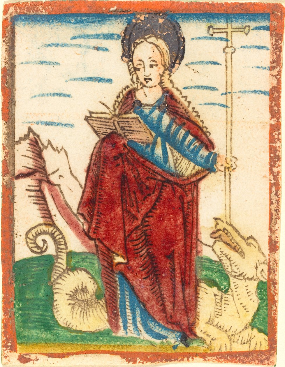 Pyhä Margaret tekijältä German 15th Century