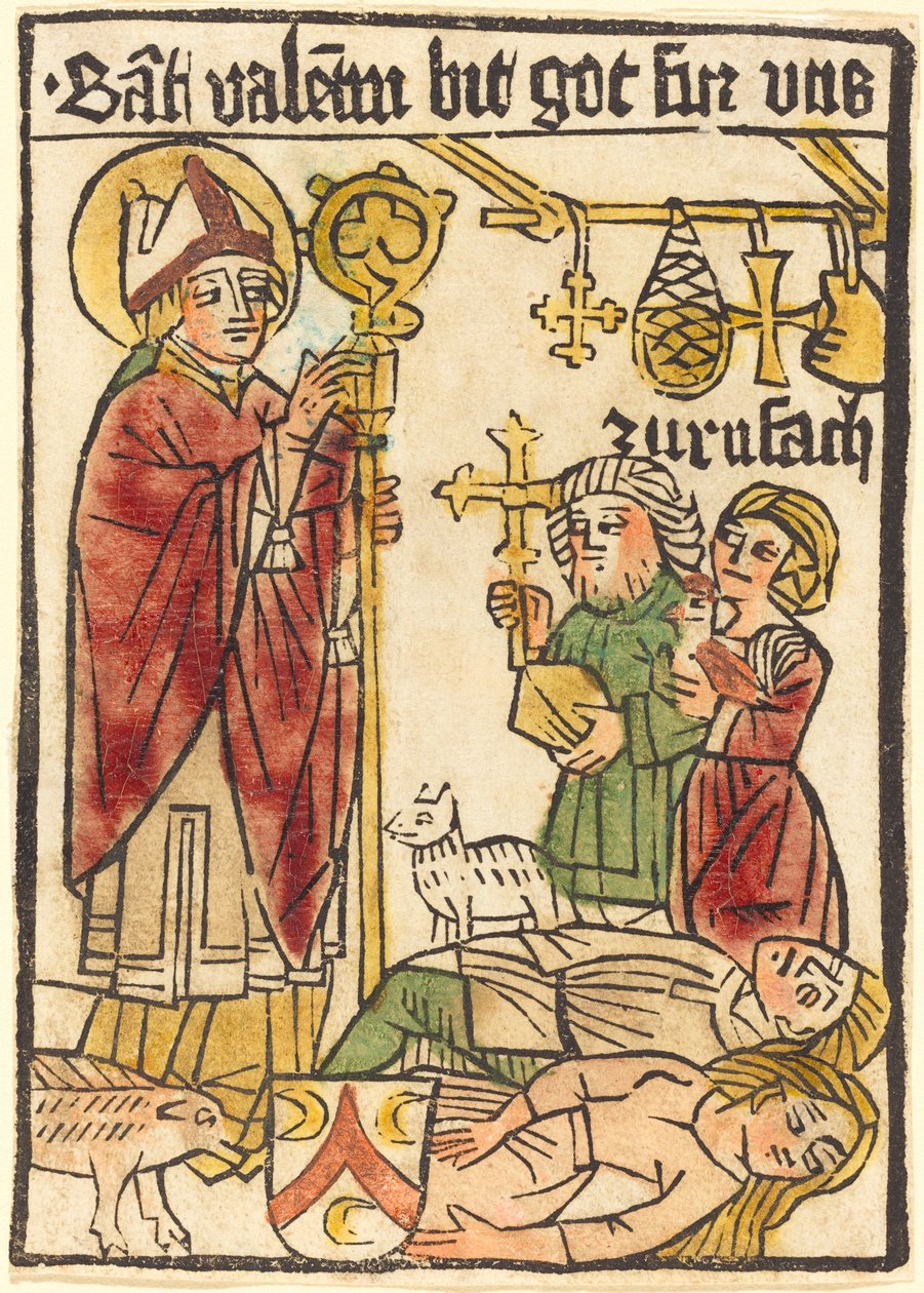 Pyhä Valentine tekijältä German 15th Century