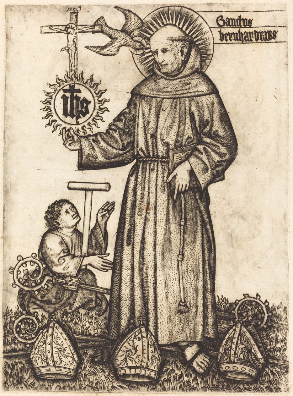 Pyhä Bernard tekijältä German 15th Century