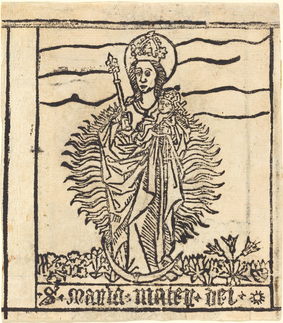 Neitsyt ja lapsi tekijältä German 15th Century