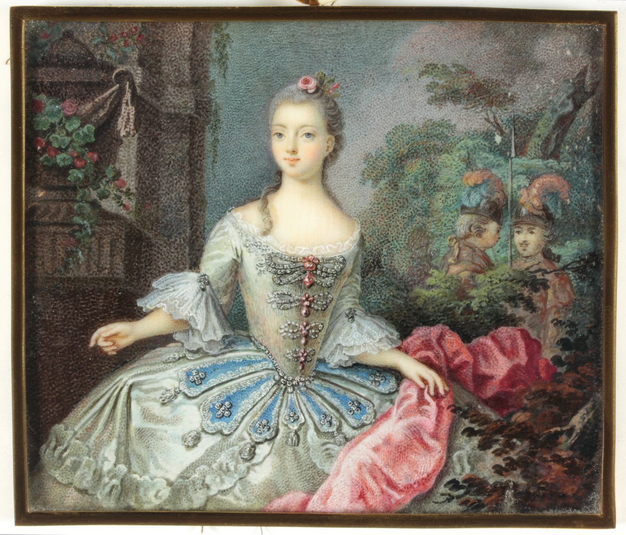 Nainen nimeltä Madame Adelaide (emali) tekijältä German School