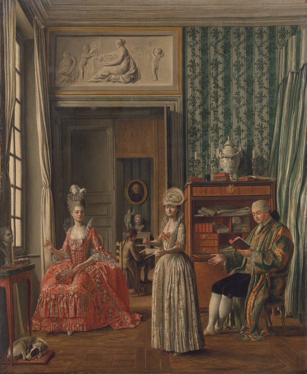 Kotimainen kohtaus, n. 1775-1780 tekijältä German School