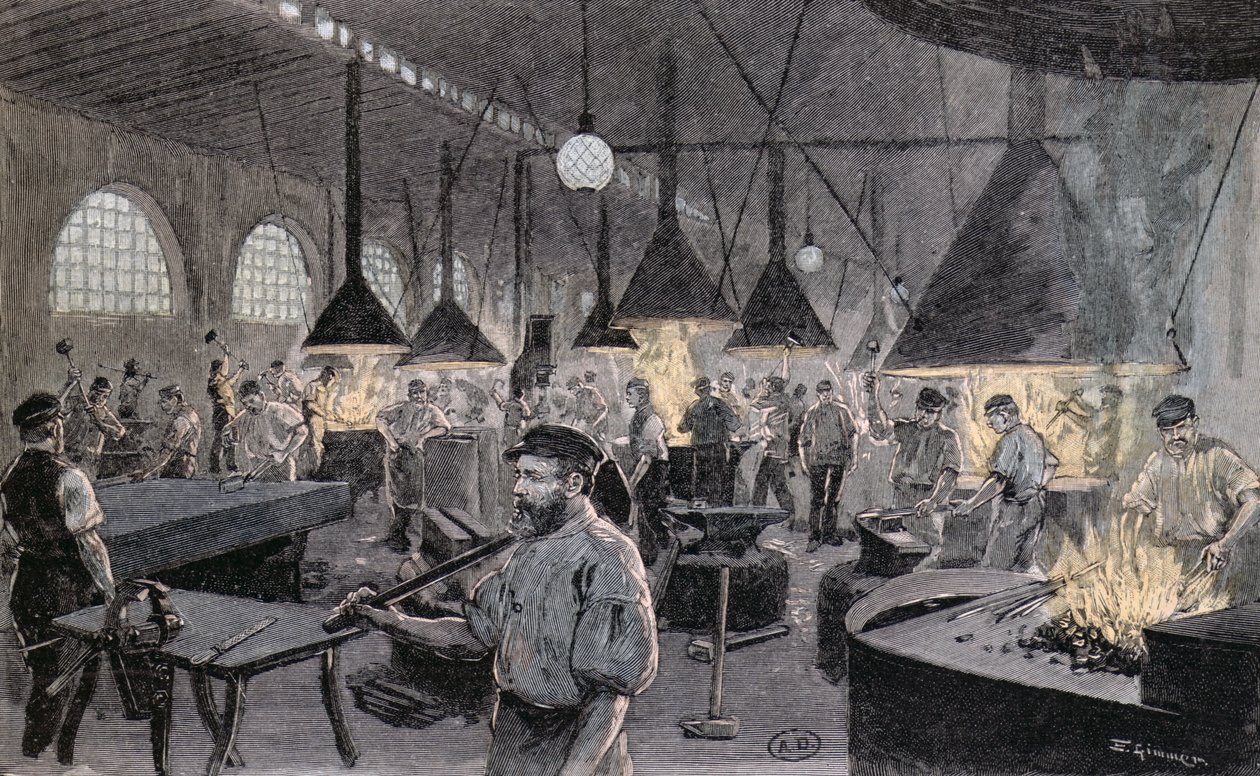 Imperial Wharf Kielissä, Saksassa, noin 1900 tekijältä German School