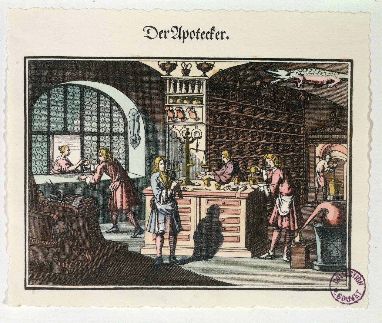 Apteekin sisustus, n. 1700 tekijältä German School