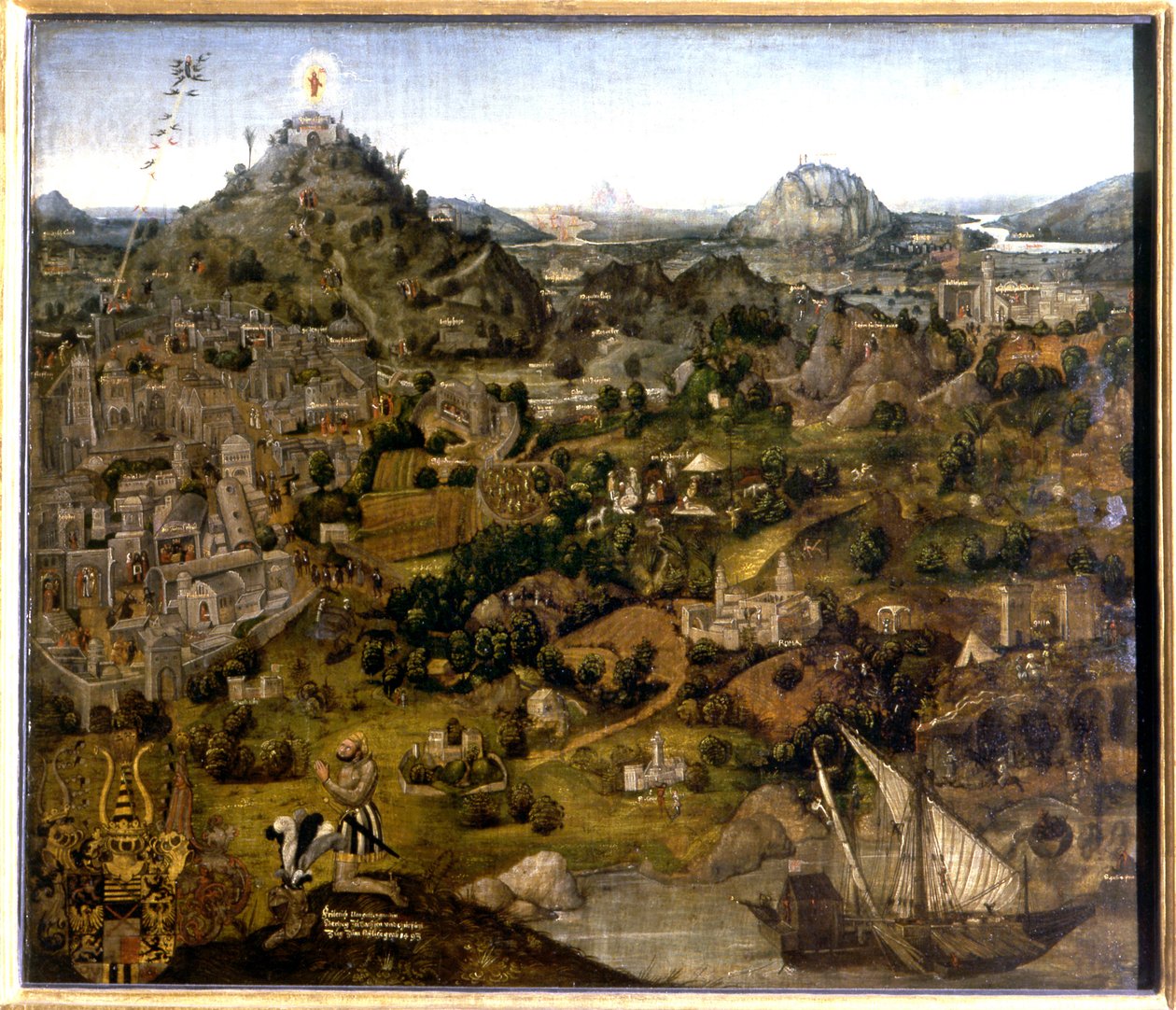 Jerusalem ja pyhät paikat, 1501-55 tekijältä German School