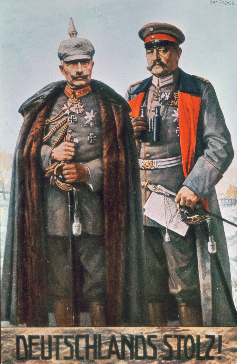 Keisari Vilhelm II ja sotamarsalkka Hindenburg tekijältä German School
