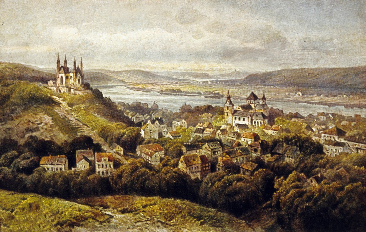 Remagen, Saksa (väri litho) tekijältä German School