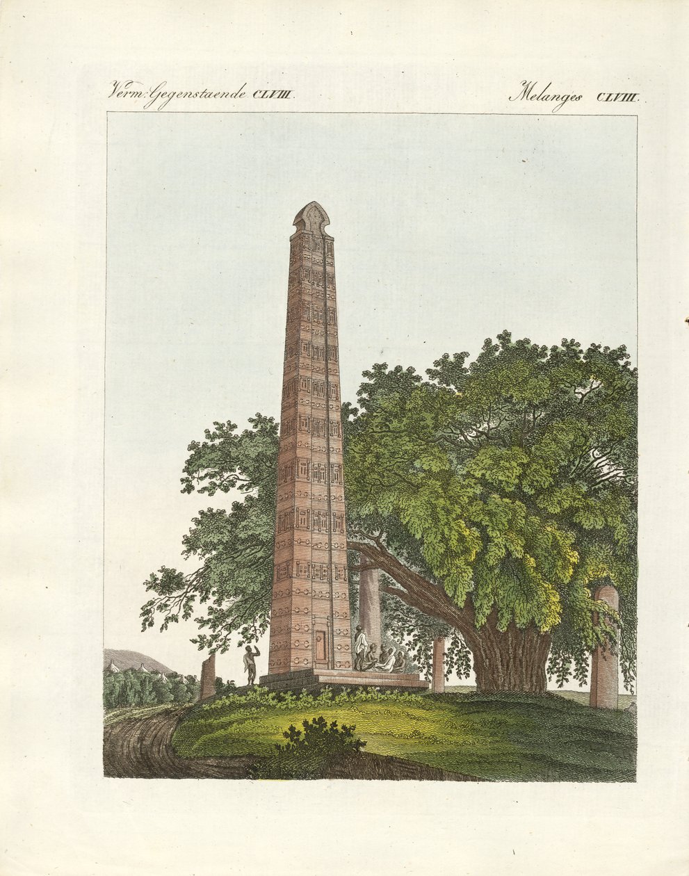 Axum-obeliski (värillinen kaiverrus) tekijältä German School