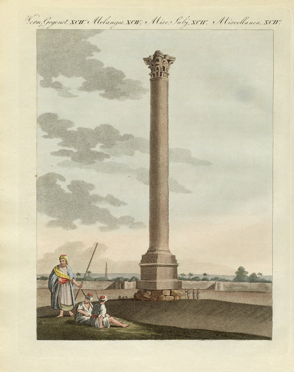 Pompeian pylväs (värillinen kaiverrus) tekijältä German School