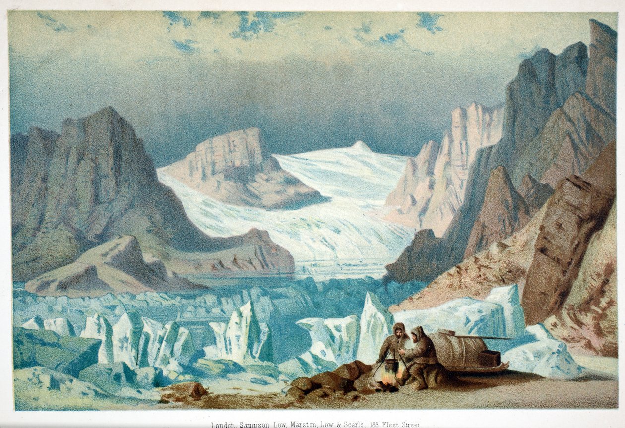 Tirol Fjord, pubi. Lontoo, 1874 (kromolitografia) tekijältä German School