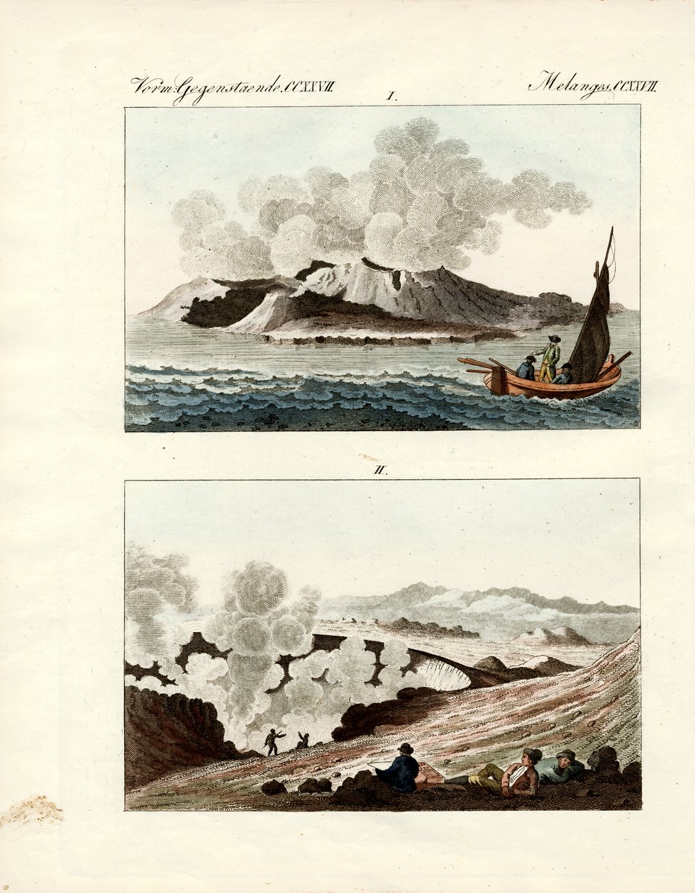 Volcano Island (värillinen kaiverrus) tekijältä German School