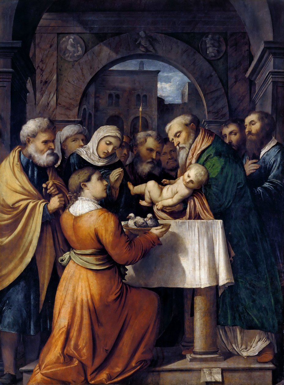 Presentació de Jesús al Temple, 1529. finlandès tekijältä Gerolamo Romanino