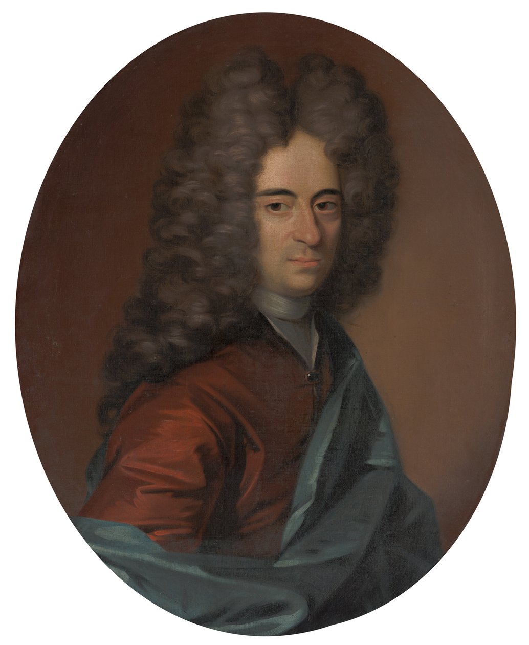 Miehen muotokuva, luultavasti Mathias Lambertus Singendonck (1678-1742), Nijmegenin pormestari. tekijältä Gerrit Alberts